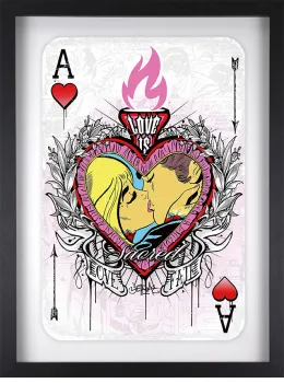 Ace Of Hearts - Artist Proof Black Framed
