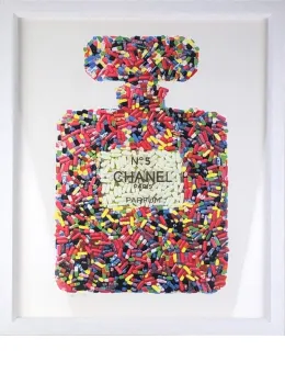 Addiction No.5 - (Screenprint) - Artist Proof White Framed