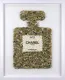 Extra Addiction No.5 - Gold - Original - White Framed