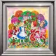Alice In The Rose Garden - Silver-Blue Framed
