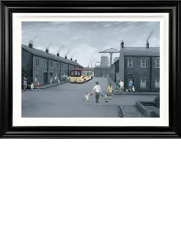 All Aboard For The Seaside - Deluxe Canvas - Framed