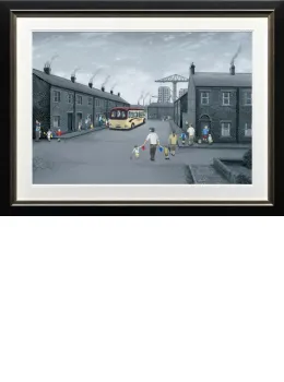 All Aboard For The Seaside - Paper - Framed