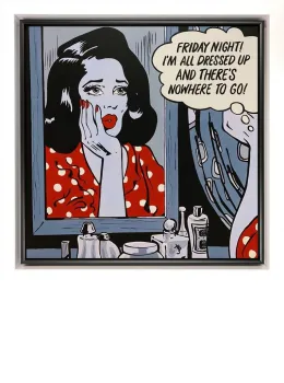 All Dressed Up And Nowhere To Go - Original - Framed - Framed Box Canvas