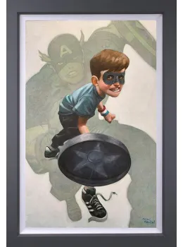 American Dream - Canvas - Grey Framed