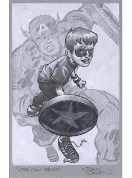 American Dream - Sketch - Mounted
