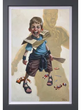 Are You Not Entertained? - Canvas - Grey Framed