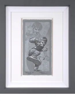 Armour Of Bob - Sketch - Grey Framed