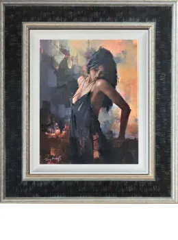 Aubergine Nights - Canvas - Limited Edition - Black Framed