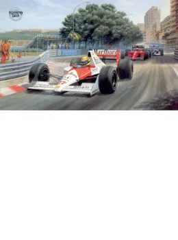 Ayrton Senna Da Silva - Framed