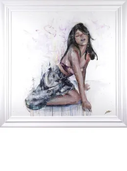 Back From Mars - Original - White Framed