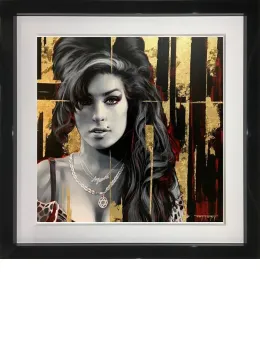 Back To Black (Amy Winehouse) - Original - Black Framed