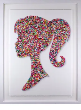 Bad Barbie - Studio Print Edition - White Framed