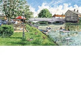 Ballingdon Bridge, Suffolk - Print