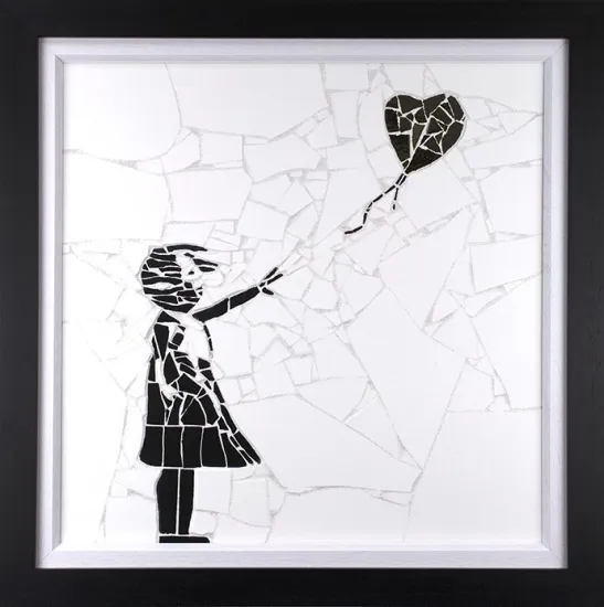 Balloon Girl - Original - Black Framed
