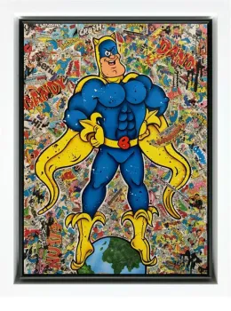 Banana Man - Original - White Framed