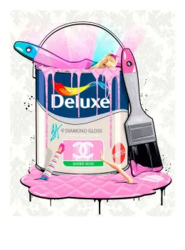 Deluxe Paint Can - Barbie Channel - Mounted