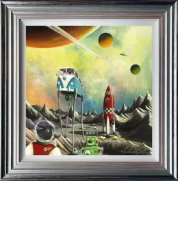 Base Camper - Ewe-niverse Series - 3D High Gloss - Blue And Silver Framed