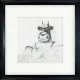 Batmoo - Original Sketch - Black Framed