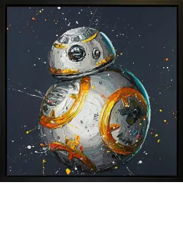 BB8 - Canvas - Artist Proof Black Framed - Framed Box Canvas