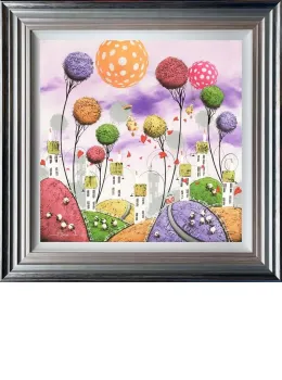 Bearing Up - 3D High Gloss - Blue And Silver Framed