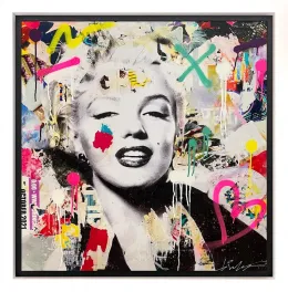 Blonde Bombshell - White Framed