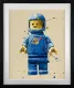 Blue Lego Spaceman - Artist Proof Black Framed