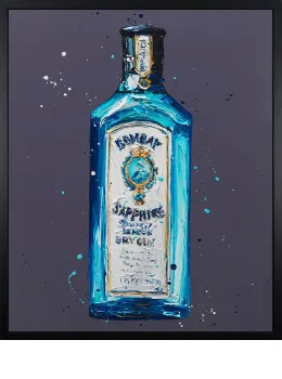 Bombay Sapphire - Canvas Artist Proof Black Framed - Framed Box Canvas