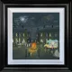 Bonfire Lights - Deluxe Canvas - Black Framed