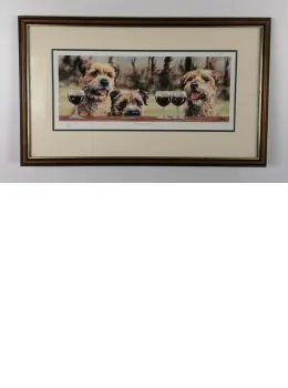 Bordeaux Terriers - Brown Framed