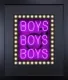 Boys Boys Boys (Purple) - Black Framed