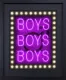 Boys Boys Boys (Purple) - Deluxe - Black Framed