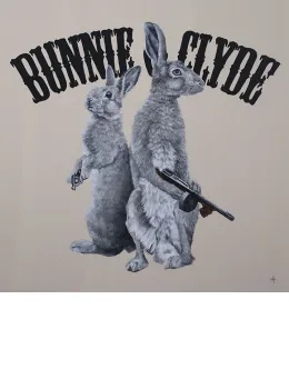 Bunnie & Clyde - Mounted