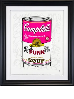 Campbell's Punk Soup - Artist Proof Black Framed