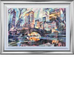 Central Park Twilight - Original - Silver Framed