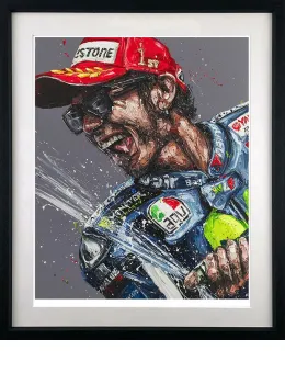 Champagne Rossi - Artist Proof Black Framed