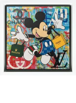 Check Me Out - Original - White Framed