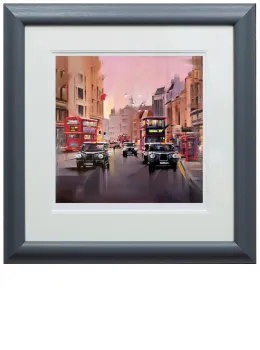 City Streets - Paper - Grey-Black Framed