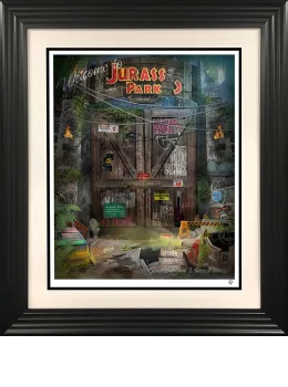 Clever Girl - Jurassic Park - Black Framed