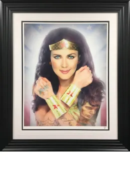 Wonder Woman (Colour) - Artist Proof Black Framed