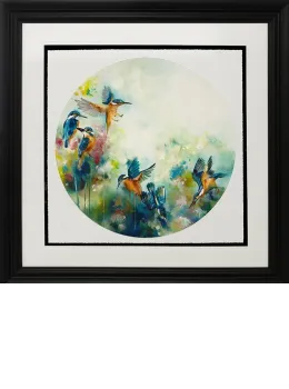 Concentration (Kingfishers) (Small) - Framed