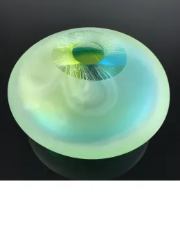 Coral Bowl (Aqua-Citrus) Small - Original Sculpture