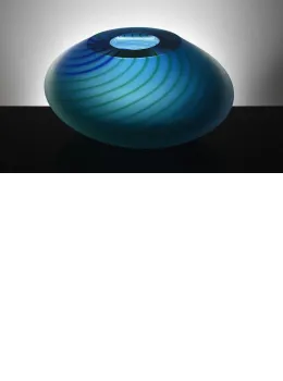 Coral Bowl (Aqua) Large - Original Sculpture