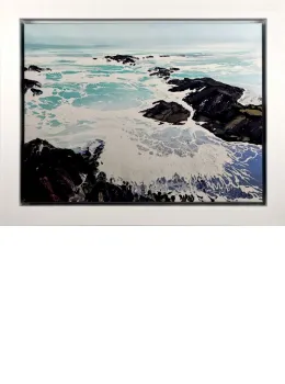 Cornwall Rocks - Canvas - White Framed - Framed Box Canvas
