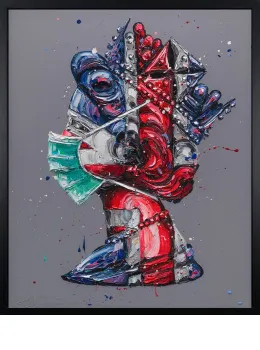 Corona-tion Queen - Canvas - Black Framed - Framed Box Canvas