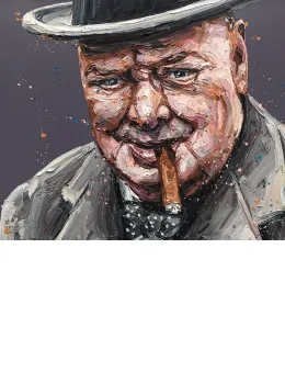 Courage Is A Decision (Churchill) - Mounted