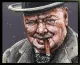 Courage Is A Decision (Churchill) - Canvas - Black Framed - Framed Box Canvas