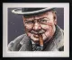 Courage Is A Decision (Churchill) - Black Framed