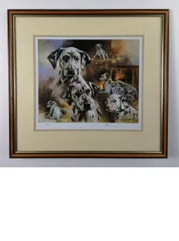 Dalmatians - Brown Framed
