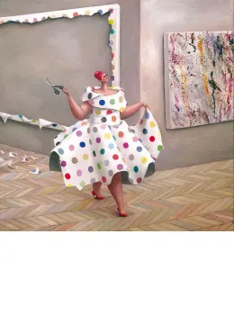 Damien's Dress - Deluxe Canvas - Box Canvas