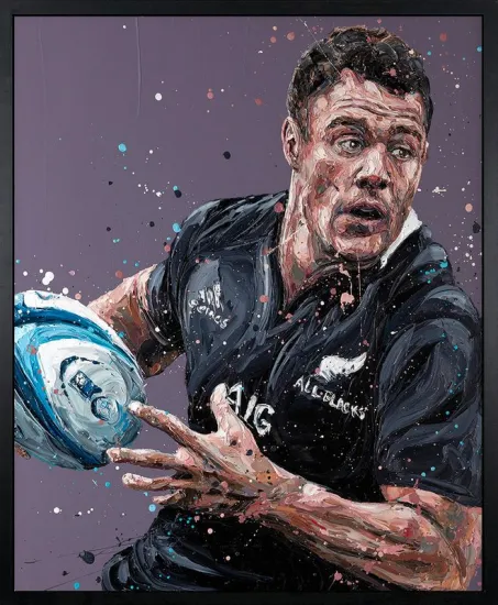 Dan Carter - Canvas - Black Framed